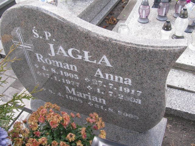 Anna Jagła 1917 Ruda Śląska Kochłowice - Grobonet - Wyszukiwarka osób pochowanych