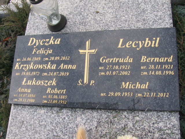 Anna Łukoszek 1894 Ruda Śląska Kochłowice - Grobonet - Wyszukiwarka osób pochowanych