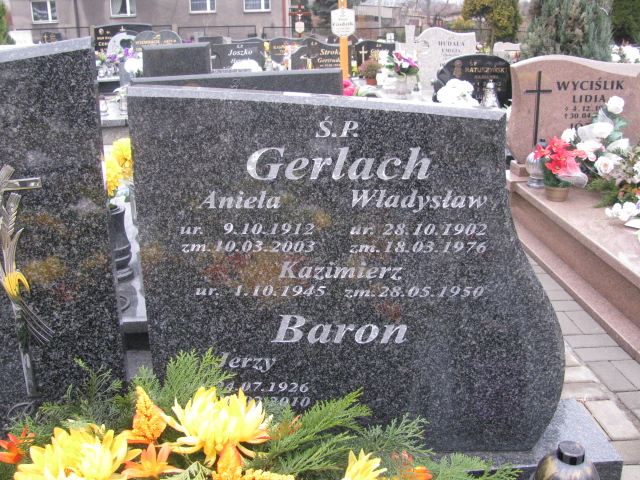 Kazimierz Gerlach 1945 Ruda Śląska Kochłowice - Grobonet - Wyszukiwarka osób pochowanych