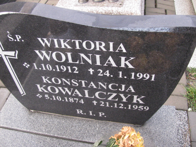 Konstancja Kowalczyk 1874 Ruda Śląska Kochłowice - Grobonet - Wyszukiwarka osób pochowanych