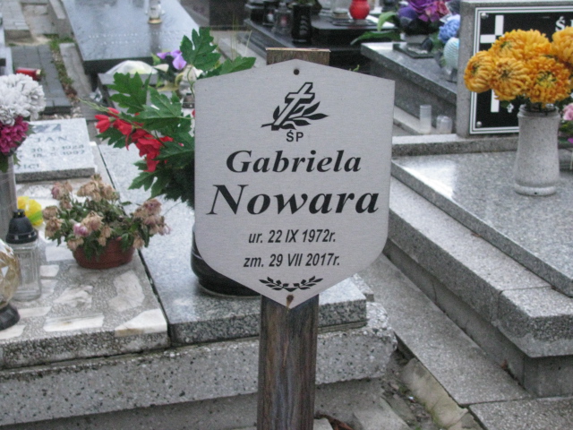 Gabriela Nowara 1972 Ruda Śląska Kochłowice - Grobonet - Wyszukiwarka osób pochowanych