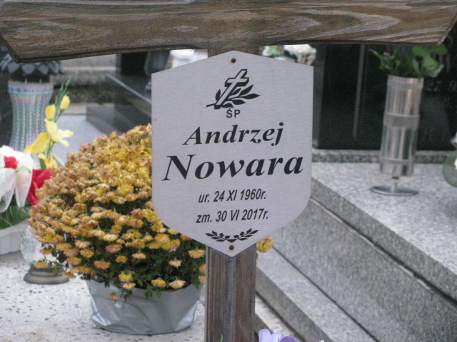 Andrzej Nowara  1960 Ruda Śląska Kochłowice - Grobonet - Wyszukiwarka osób pochowanych