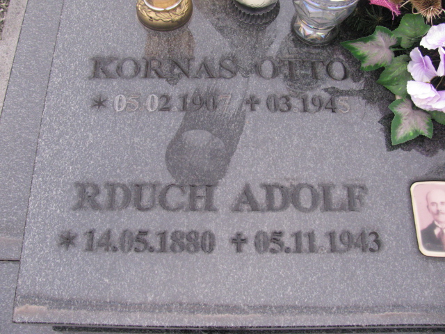 Otto Kornas  1907 Ruda Śląska Kochłowice - Grobonet - Wyszukiwarka osób pochowanych