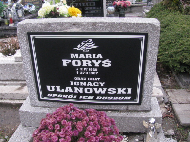 Ignacy Ulanowski Ruda Śląska Kochłowice - Grobonet - Wyszukiwarka osób pochowanych