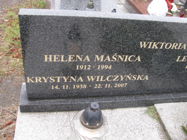 Krystyna Wilczyńska 1938 Ruda Śląska Kochłowice - Grobonet - Wyszukiwarka osób pochowanych