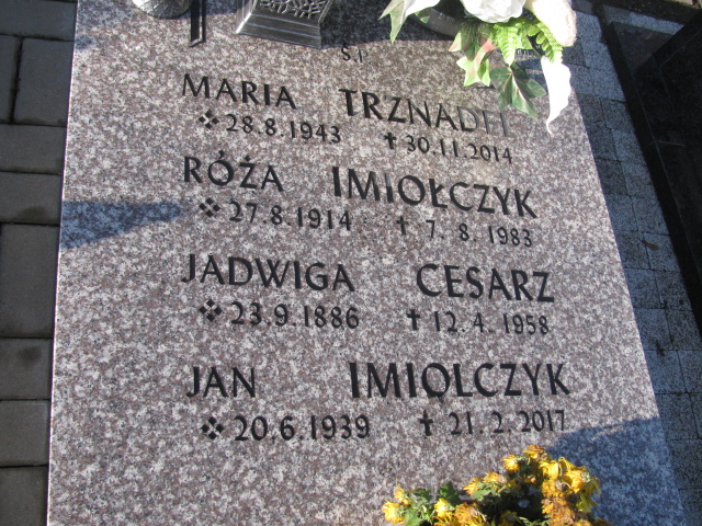 Jadwiga Cesarz 1886 Ruda Śląska Kochłowice - Grobonet - Wyszukiwarka osób pochowanych