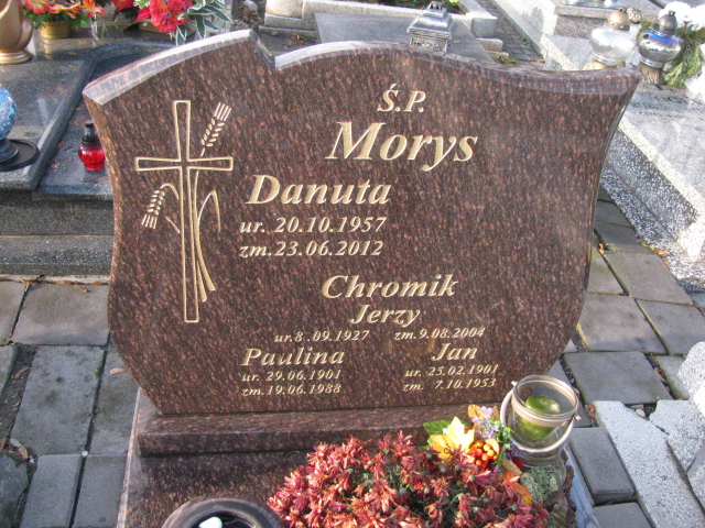 Paulina Chromik 1901 Ruda Śląska Kochłowice - Grobonet - Wyszukiwarka osób pochowanych