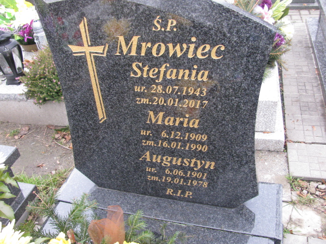 Maria Mrowiec  1909 Ruda Śląska Kochłowice - Grobonet - Wyszukiwarka osób pochowanych